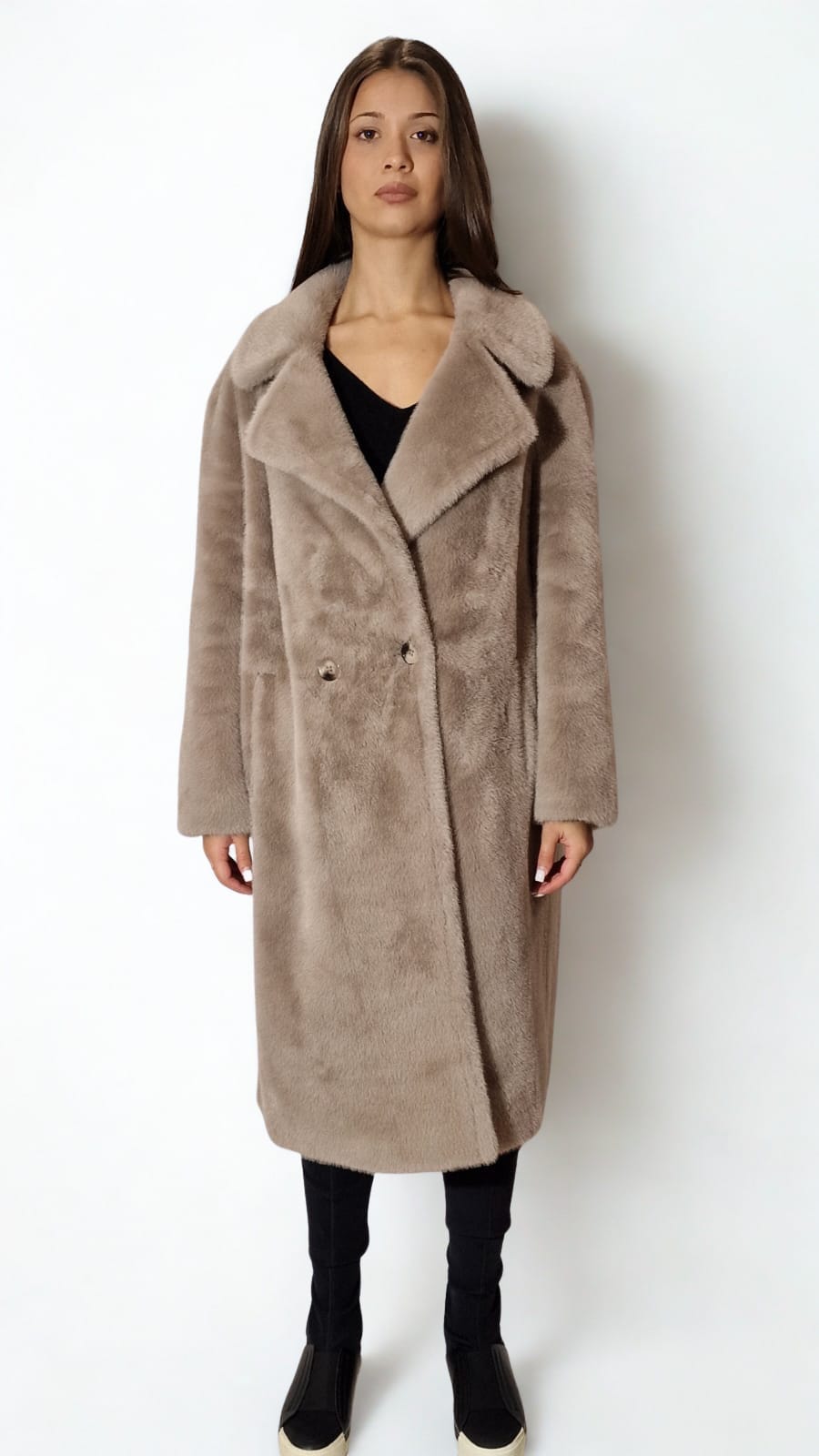 Cappotto In Eco Pelliccia C.F.S